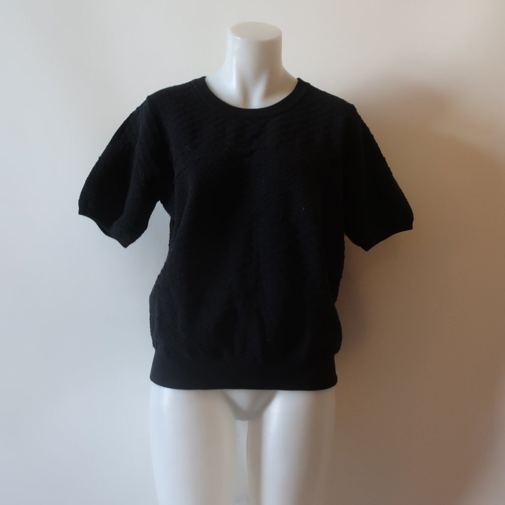 Vince Black Short Sleeve Sweater Sz M*